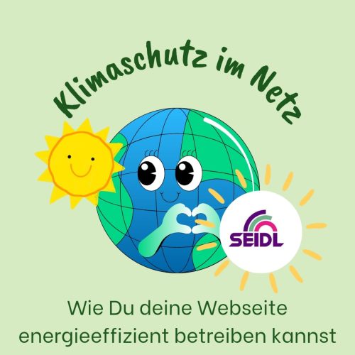 Klimaschutz Energiespaarende Webseite