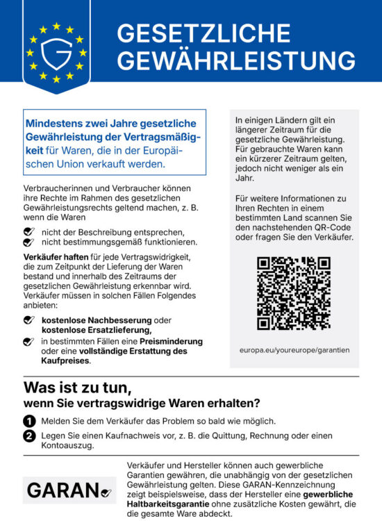 EU-Gewaehrleistungslabel - offizielle Vorlage