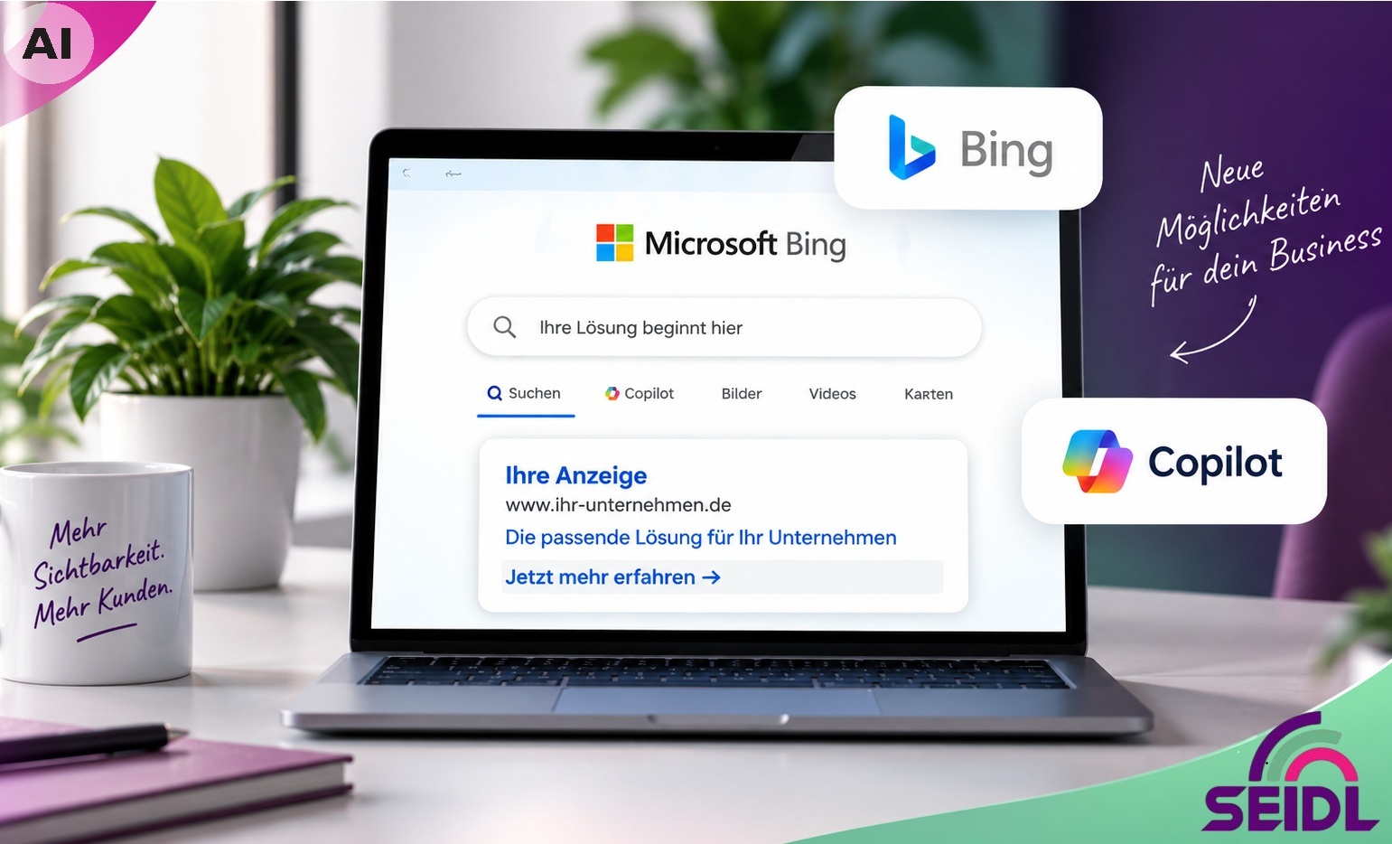 Microsoft Ads Microsoft Ads: Mehr Sichtbarkeit, weniger Konkurrenz